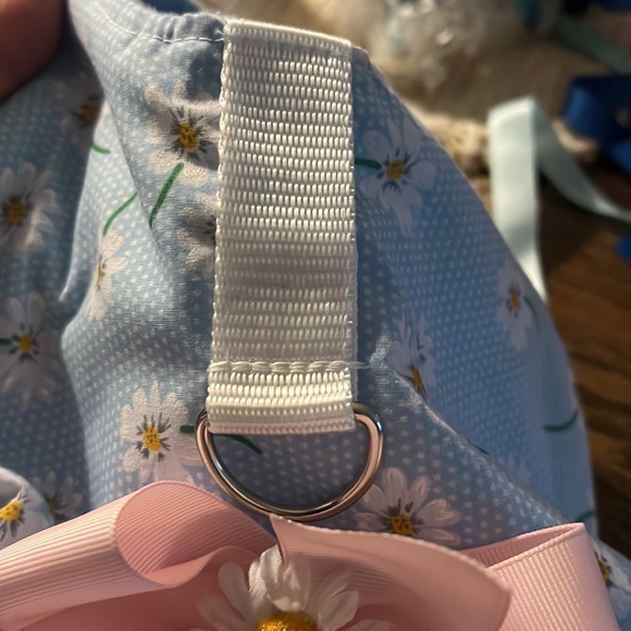 Handmade dress, 18 to 20 inch rib new with tags removable bow - Picture 5 of 8